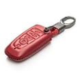 thumbnail image 2 of Vitodeco Leather Smart Key Fob Case Cover Protector Compatible with Ford (2018 - 2026 Models) - 5-Button, Red, 2 of 5