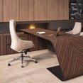 thumbnail image 3 of Laptop Stand Writing Desk Luxury Executive Coffee Office Desks Workstation Organizer Scrivania Ufficio Lavoro Wood Furniture My Lux Decor Round, 3 of 24