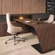 thumbnail image 3 of Laptop Stand Writing Desk Luxury Executive Coffee Office Desks Workstation Organizer Scrivania Ufficio Lavoro Wood Furniture My Lux Decor Round, 3 of 24