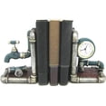 22852 Decorative Bookends Industrial Pipe Book Ends Bookshelves ...
