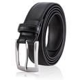 thumbnail image 1 of Cinturón MILORDE para Hombre Negro de Cuero Genuino Talla 34, 1 of 6