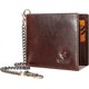 thumbnail image 1 of Mens Wallet With Chain Genuine Leather Purse Rfid Blocking Bifold Wallet With Id Window Card Slots, Black, 1 of 5