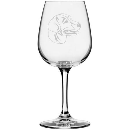 

English Foxhound Dog Themed Etched 12.75oz Libbey Wine Glass