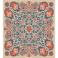 thumbnail image 3 of Paisley Decor Twin Size Duvet Cover Set, Islamic Arabesque Floral Pattern Cultural Folk Persian Print, Decorative 2 Piece Bedding Set with 1 Pillow Sham, Red Beige Blue, by Ambesonne, 3 of 3