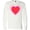 AA-White, variant on Inktastic Valentine Red Heart with Dots Long Sleeve T-Shirt