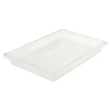 Rubbermaid Commercial RCP 3306 CLE Food/Tote Boxes, 5 gal., 3.50" x 26.00" x 18.00", Clear
