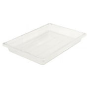 Rubbermaid Commercial RCP 3306 CLE Food/Tote Boxes, 5 gal., 3.50" x 26.00" x 18.00", Clear