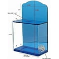 thumbnail image 3 of Acrylic Donation Suggestion collection Box For Fundraising Wall mounted Or Retail Countertop Tip Box with curved edges back wall display area 10 x 6 inches, Lock With set of keys Translucent Red, 3 of 3