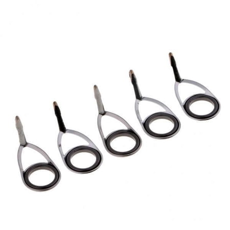 harayaa 2x5pcs Fishing Rod Eyes SIC Ring Spinning Rod Guides Line Rings 9mm