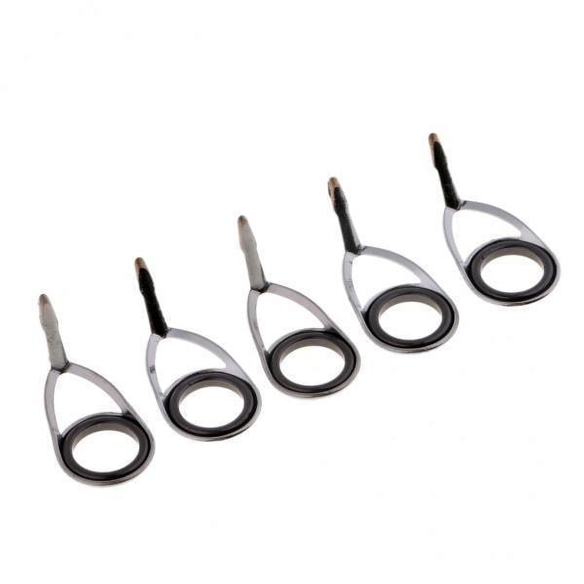 colaxi 2x5pcs Fishing Rod Eyes SIC Ring Spinning Rod Guides Line Rings 9mm