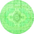thumbnail image 1 of Ahgly Company Indoor Round Persian Green Bohemian Area Rugs, 5' Round, 1 of 1
