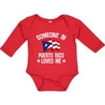 thumbnail image 3 of Inktastic Someone in Puerto Rico Loves Me Boys or Girls Long Sleeve Baby Bodysuit, 3 of 5