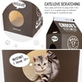 thumbnail image 4 of Scratcher Post de cartón con forma de caja de leche FluffyDream de Cat Condo, 4 of 6