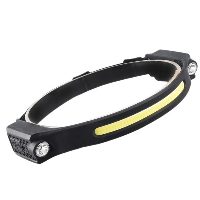 Linterna Frontal COB Recargable, Linterna Frontal con Sensor, Batería Incorporada, Luz de Trabajo Ligera Y Brillante, Linterna de lámpara para La Cabeza Zulema COB faro