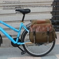 thumbnail image 2 of Sonducket Sillín de bicicleta, alforjas impermeables de lona, ​​mochila, herramientas laterales, asiento trasero, portabicicletas, viajes, Ciclismo Negro, 2 of 6