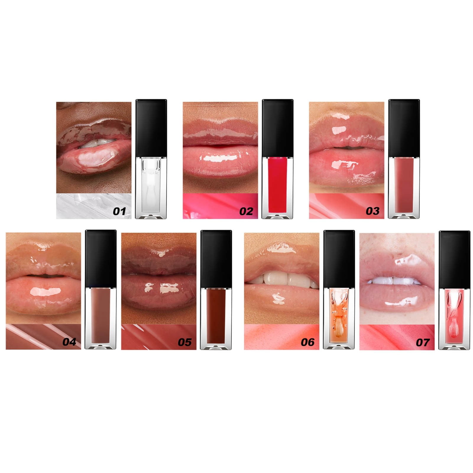 Kids Lip Gloss Lip Plumper Lip Gloss Clear Lip Baby Organic Lip Gloss Base Gel Face Lip Liner Light Lip Gloss Set Cute Highlighters for Teen Girls Makeup Lip Wrap Lip Gloss Clear Glossy Kids Lip Lip