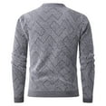 thumbnail image 2 of Men's Textured Knit Pullover Sweater Mock Neck Long Sleeve Casual Top, 2 of 8
