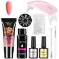thumbnail image 1 of Kit Completo para Uñas con Gel de Secado Rápido, Lámpara Rosa, Moldes Cristal y Accesorios – Ideal para Uñas Extendidas y Uso Profesional o Casero – Incluye Base, Top Coat y Solución Deslizante –, 1 of 6