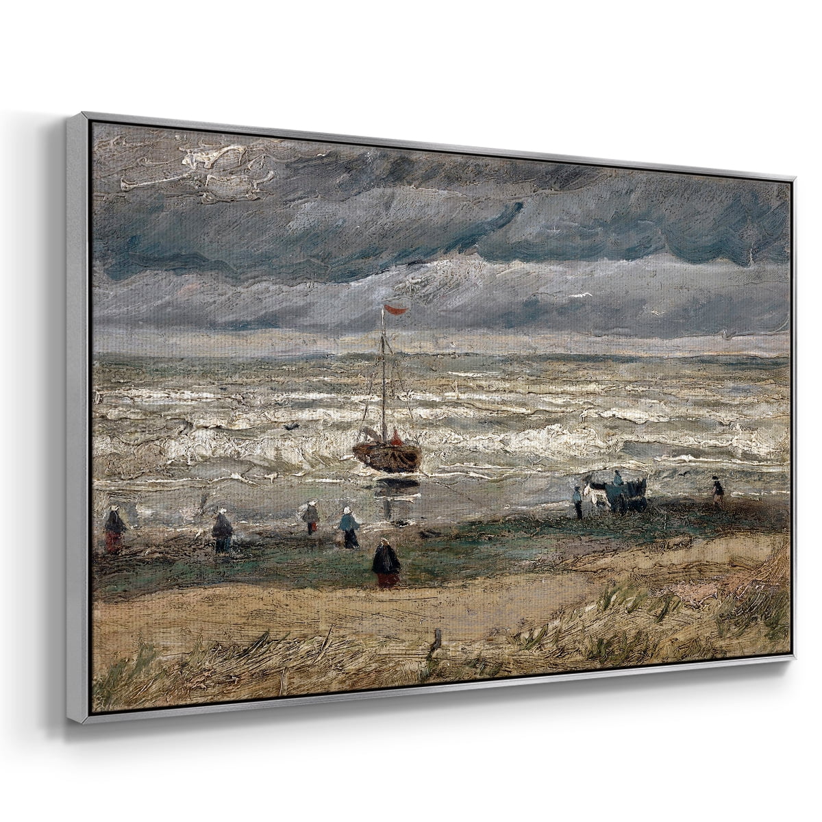 Vintage Landscape-CXXVII By Wexford Home Framed in Silver Wood Gallery Wrapped Canvas 27 in. x 41 in.