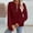 07-Wine, variant on Women's Half Zip Sweatshirt Crew Neck Long Sleeve Cable Knit Pullover Tops 08-White S