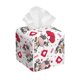 thumbnail image 1 of Balery Caring Cow Porta Pañuelos de Cuero con Estampado – Funda Moderna Cuadrada para Caja de Pañuelos, Dispensador 5x5x5'', 1 of 7