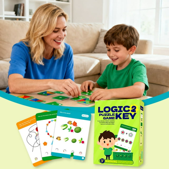 Key Puzzle Game Set Educational Card Games For Kids To Enhance Logical Thinking Problem Solving And Skills