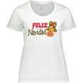 thumbnail image 3 of Inktastic Christmas Feliz Navidad with Cute Reindeer Women's Plus Size T-Shirt, 3 of 5