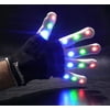 The Noodley Thin LED Light-up Gloves for Kids, Cool Toys for Boys Small Gifts (Polyester, Black, Medium)