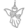 thumbnail image 1 of 14K White Gold Diamond Angel Pendant Made In India pm5145-003-wa, 1 of 5