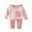 #0021-Pink, variant on Cowsor Newborn Girl Clothes Baby Boys Sweatsuit Hooded Fleece Pullover and Pants Outfits Set Winter Loungewear 2 Piece