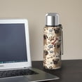 thumbnail image 5 of 20 Oz Pug and Footprint Coffee Tumbler Double Wall Insulated Stainless Steel Water Bottle | Metal Reusable Thermoses Flask with Cup Cap | Leak & Sweat Proof with Anti-Dust Lid, 5 of 7
