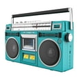 thumbnail image 3 of Runquan Cassette Player Boombox Multifunctional with Handle Stereo Sound Tape Player Green, 3 of 8