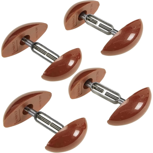 MEDca Ensanchador de Zapatos, 4 Ensanchadores, 2 Pares, Marrón, Expansores de Zapatos de Plástico