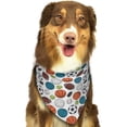 thumbnail image 6 of Naloa Color Balls Dog Bandanas 1PC Washable Triangle Dog Scarfs Premium Durable Fabric, for Small Medium Large Dogs and Cats, 6 of 6