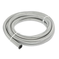 AN6 3/8" 10ft CPE Fuel Line Hose Stainless Steel Car Engines Braided Tube