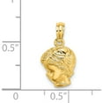 thumbnail image 4 of 14K Yellow Gold Boy Head Charm (15.8 X 9.6) Made In United States d1718, 4 of 5