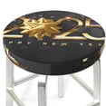 thumbnail image 3 of Balery 2025 Happy New Year 1 Fundas de asiento para taburete de bar redondo de tela de terciopelo ajustables que protegen de arañazos y manchas para sillas de 14 a 17 pulgadas.-13 inch, 3 of 7