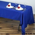 thumbnail image 2 of BalsaCircle 6 Pieces 60" x 126" Royal Blue Rectangle Polyester Tablecloths Table Cover Linen, 2 of 7