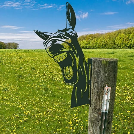 

MIARHB Farm Peeping Animals Cattle MetalOutdoor Outdoor Garden Pendant