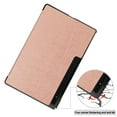 thumbnail image 6 of Case for Samsung Galaxy Tab S10 Ultra 14.6" 2024, Folio Tri-fold Stand Smart PU Leather / Hard Back Cover with Auto Wake/Sleep Magnetic Ligthweight Slim Fit Drop Protective for Tab S10 Ultra, Rosegold, 6 of 11