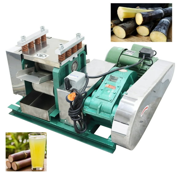 3 Rollers Sugarcane Press Juicer Machine Electric Industrial Commercial 3500W 220V