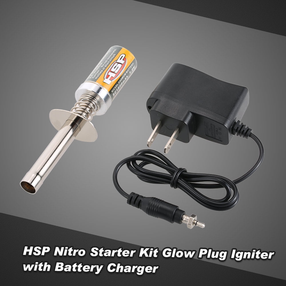 HSP Nitro Starter Kit Glow Plug Igniter For HSP RedCat Nitro Powered 1/8 RC Car 
