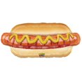 thumbnail image 3 of BBQ Picnic Cookout Party Supplies 13 pc with Realistic Cheeseburger Hot Dog plus Ketchup Mustard and Beer Foil Balloon Bouquet Decorations…, 3 of 8