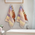 thumbnail image 3 of Tropical Beach Starfish Hand Towels 2 PCS, Summer Island Coast Kitchen Towel Ultra Soft and Highly Absorbent,Decorative Fingertip Face Towel for Bathroom Hotel, 28.3"x14.4", 3 of 4