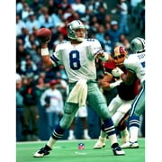 Troy Aikman Dallas Cowboys Unsigned Passing Photograph