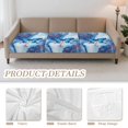 thumbnail image 5 of TSOVTHRID Couch Cushion Covers, Blue Butterfly Marble Texture Print Couch Cover Sofa Slipcover for Chair Cushions Washable Sofa Cushion Furniture Protector with Elastic Bottom, 24x24 Inch, 5 of 7