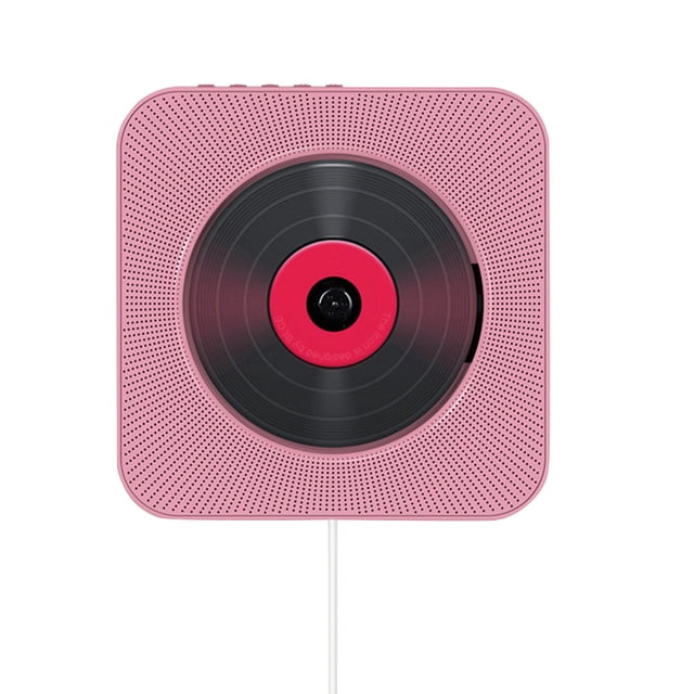Reproductor de CD montado en la pared con control remoto Plástico ABS Compatible con Bluetooth 4.2 Boombox de audio inalámbrico Methold EL000059-04B
