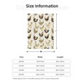 thumbnail image 4 of Throw Blanket for Couch Sofa and Bed, Cartoon Cute Chickens Super Soft Plush Throw Blanket, Fuzzy Cuteness Comfy Warm Washable Flannel Blanket & Throws for All Season 60"x50", 4 of 5