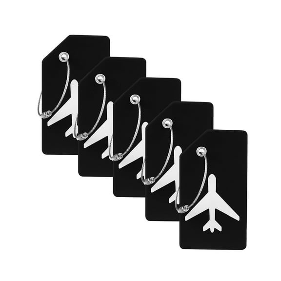 8 Pack Silicone Luggage Tag for Suitcases with Stainless Loop, Privacy Protection Travel  Mixed Color