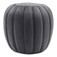 thumbnail image 2 of Modway Celebrate Modern Channel Tufted Performance Velvet Ottoman in Gray, 2 of 7